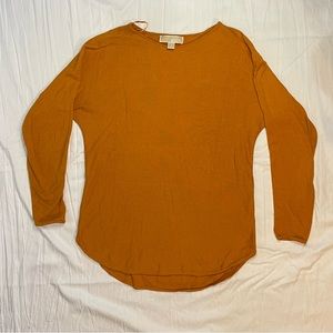 Michael Kors Tunic Sweater Amber Orange Women’s Size Small